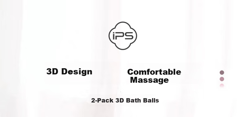 Baoshi Bath Loofah, Non-Spill Bath Sponge, Exfoliating Washcloth for Men, Women And Children, Bathing Essential, 3D Massage Bath Sponge, Bath Flower, 2-Pack 1