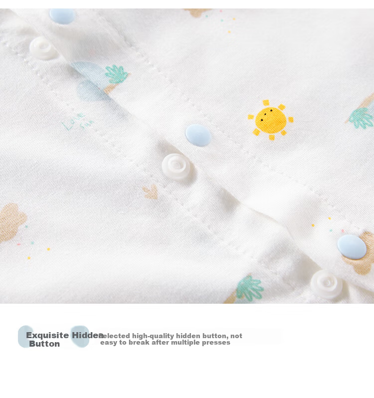 Qiaojiaoya Baby Clothes, Newborn Summer Thin Onesie, Class A Pure Cotton, Full Moon Infant Summer Romper Pajamas 11