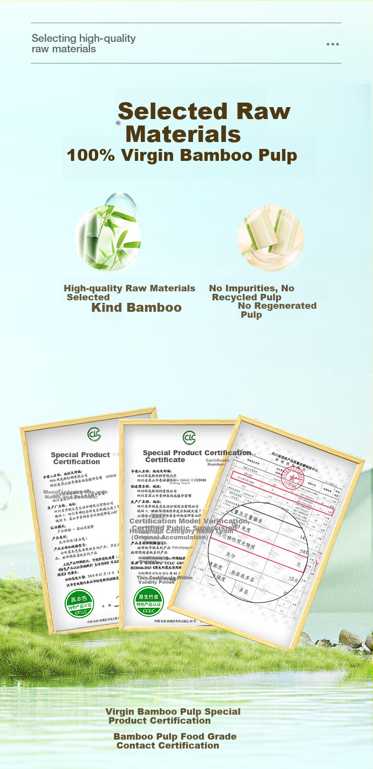 Banbu Core Roll Toilet Paper, 4-Ply, 150g*24 Rolls, Natural Color, Bathroom Tissue, Toilet Paper, Facial Tissues, Whole Box 6