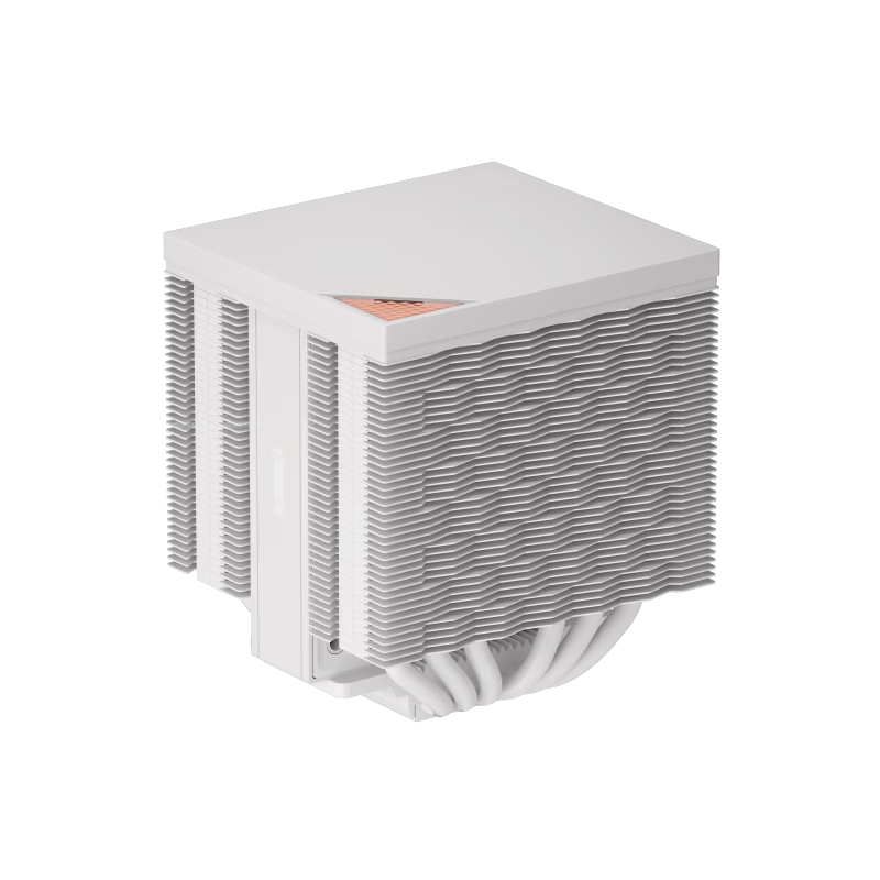 PCCOOLER RZ620M X White CPU Air Cooler (6 Heat Pipes/Mini Dual Tower/Dual Ball Bearings/10CM Performance Fan/Supports 1700 AM5)