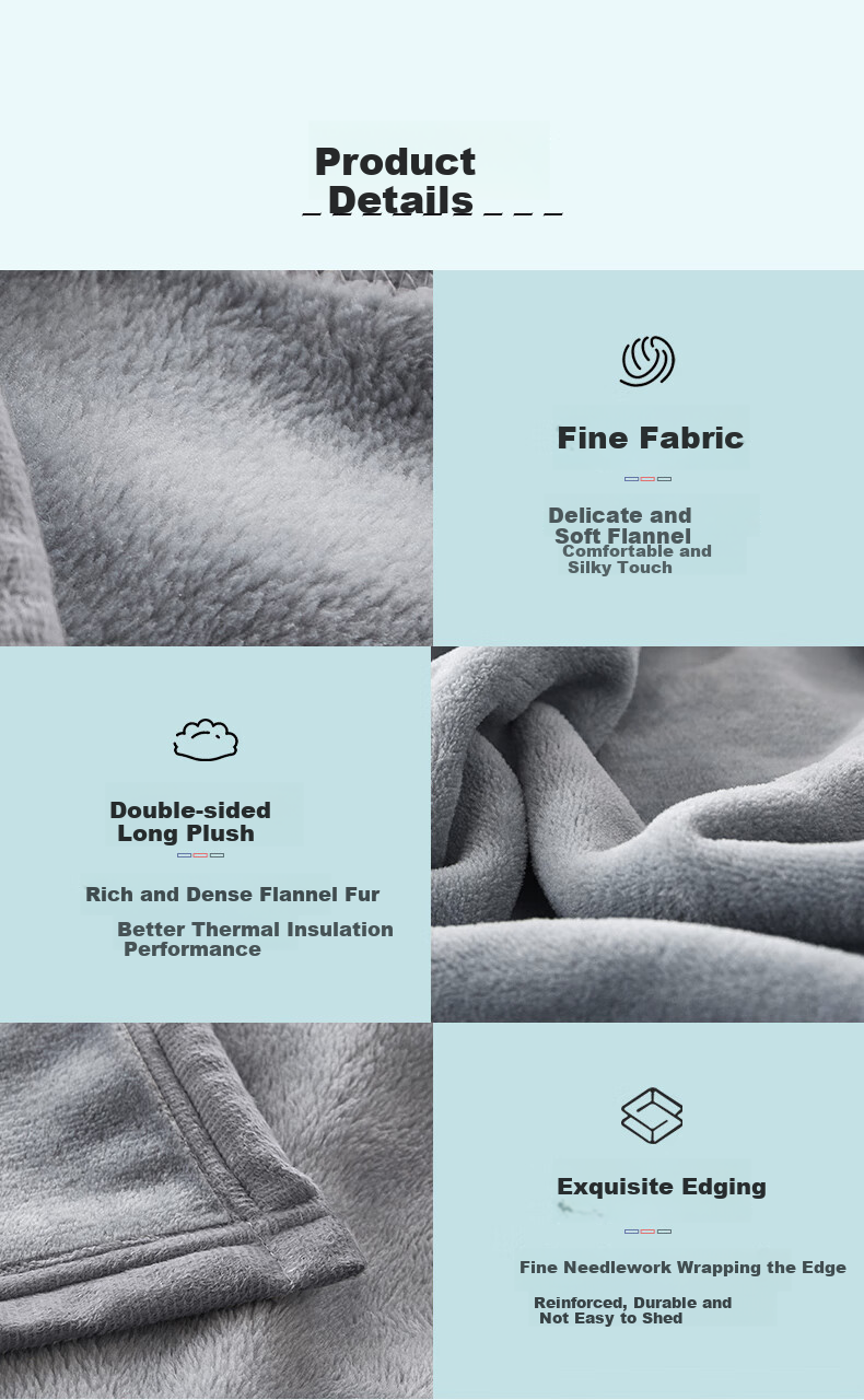 Hengyuanxiang Ultra-Soft Flannel Blanket, Thickened Winter Nap Air Conditioning Blanket, Single-Person Shawl Blanket, 180*200cm 12