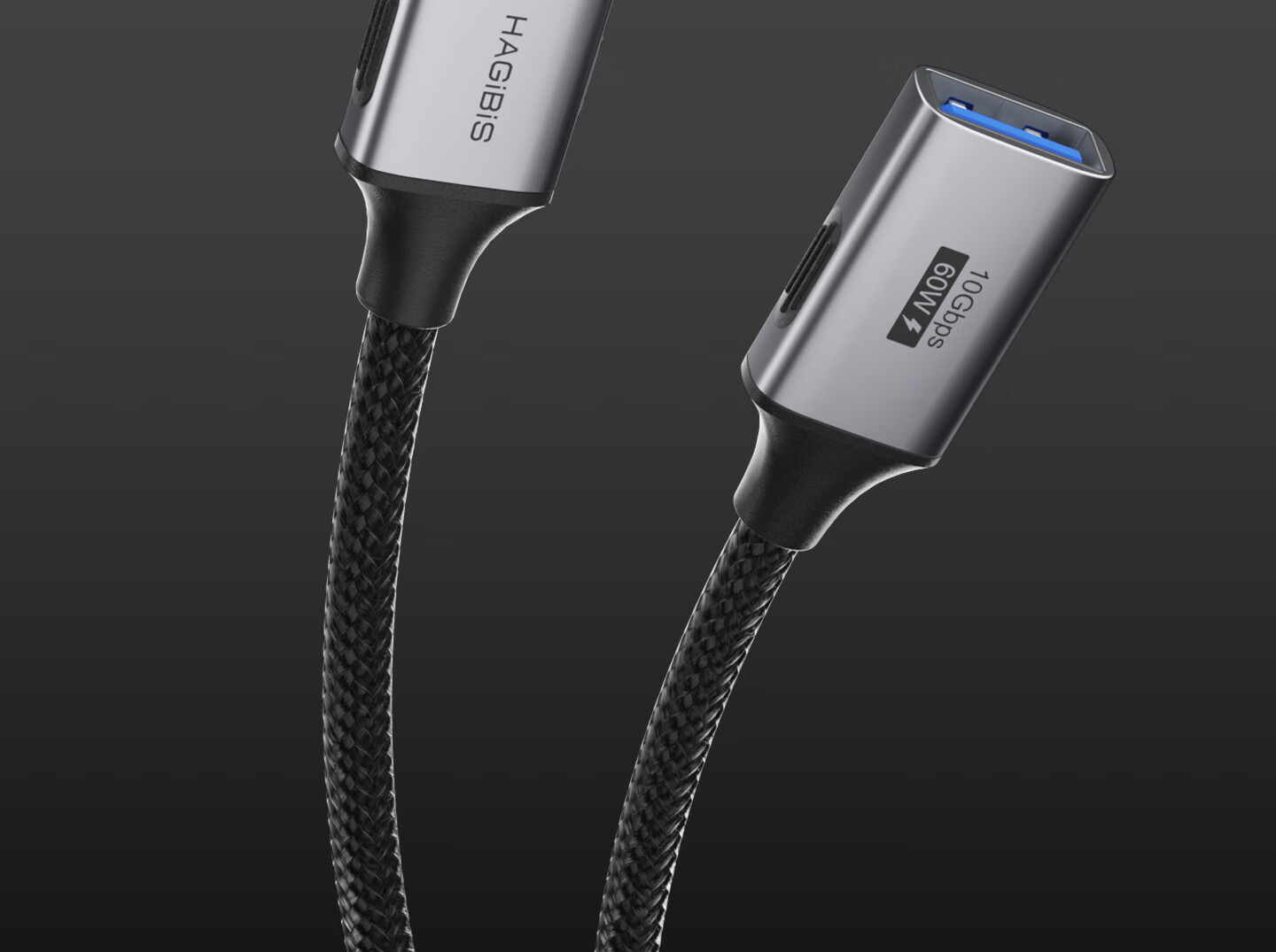Haibeisi USB 3.2 Extension Cable Male to Female Connector for Mouse Keyboard Computer TV Printer Wireless Network Card Car USB Drive Data Charging Cable 12