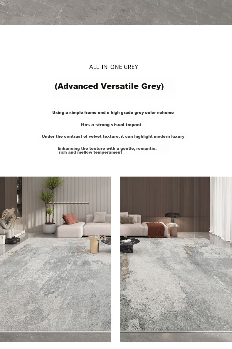 Qimian Carpet for Living Room And Bedroom, Simple And Luxurious, Skin-Friendly, Lint-Free, Dirt-Resistant, Non-Slip Bedside Rug Pad, Jinxian Nianhua 2*3m 2