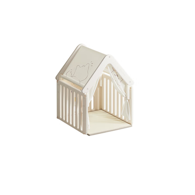 Babycare Children's Crawling Mat Shell White 80*80*2cm with Small House [Not Sold Separately, Accessory]