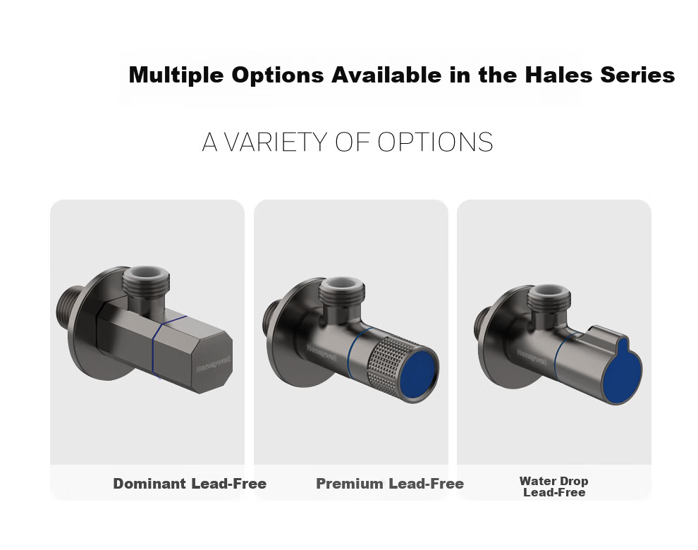 Honeywell Drinking Lead-Free Angle Valve, Triangular Valve with All-Copper Body And Ceramic Valve Core, Cold And Hot Water Compatible Lead-Free Angle Valve JF 6