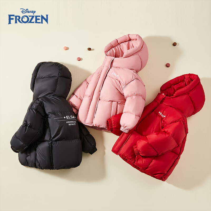 Disney Girls' Down Jacket 2026 New Winter Kids Short Thickened Puffer Coat Warm Baby Children Boys' Outerwear