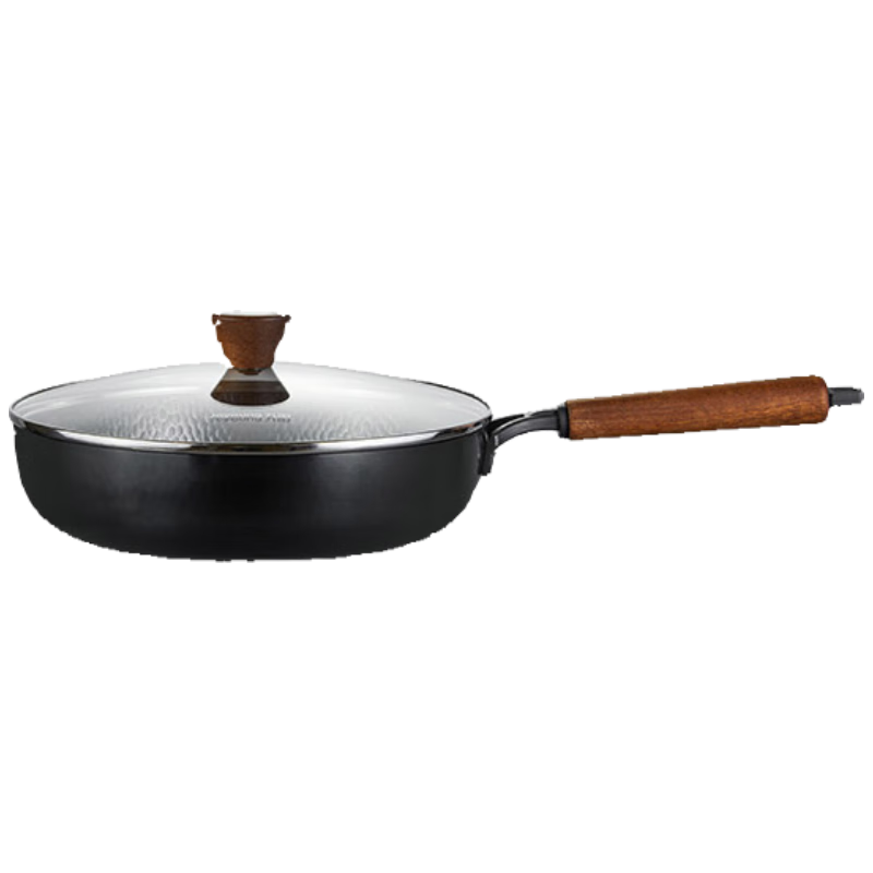 Joyoung 28cm Cast Iron Non-Stick Frying Pan Skillet Steak Breakfast Pan No Seasoning Required