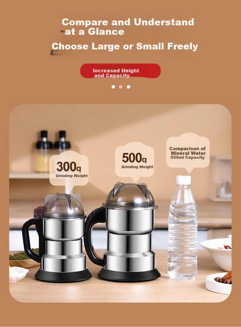 Momi Premium Powder Grinder Ultra-Fine Milling Machine Herbal Medicine Pulverizer Grain Grinder Small Household Blender 4