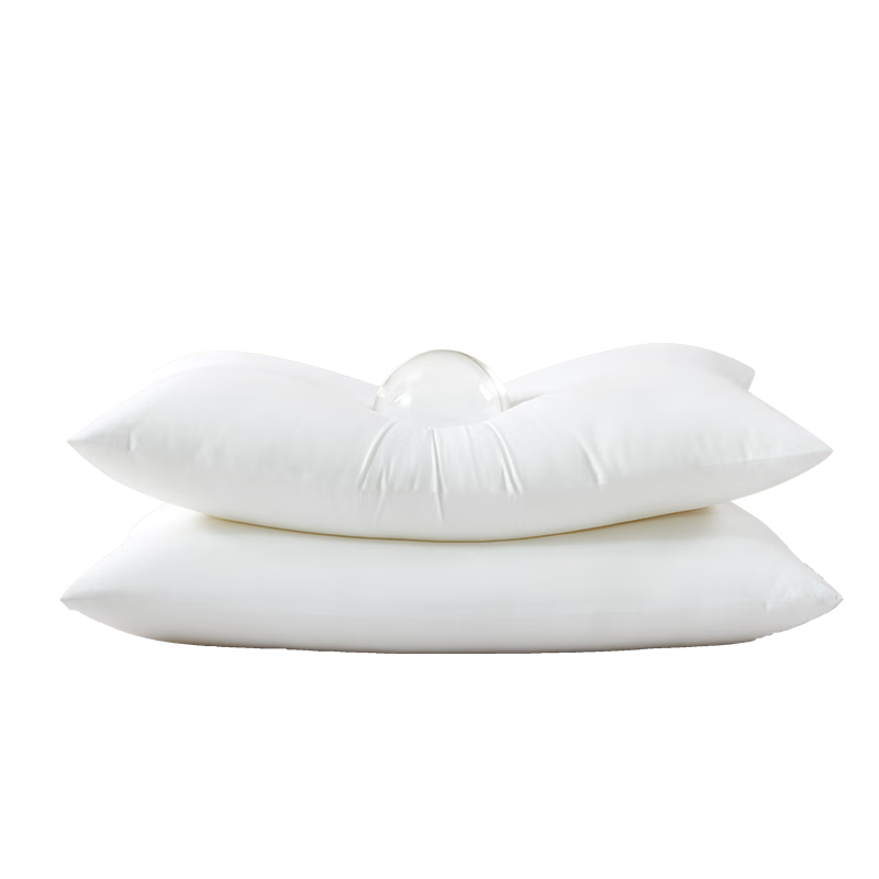 LUOLAI Home Textile Hotel Fiber Pillow Core, Class A Washable Pure Cotton Triple-Protection Pillow for Adults, 46*72cm