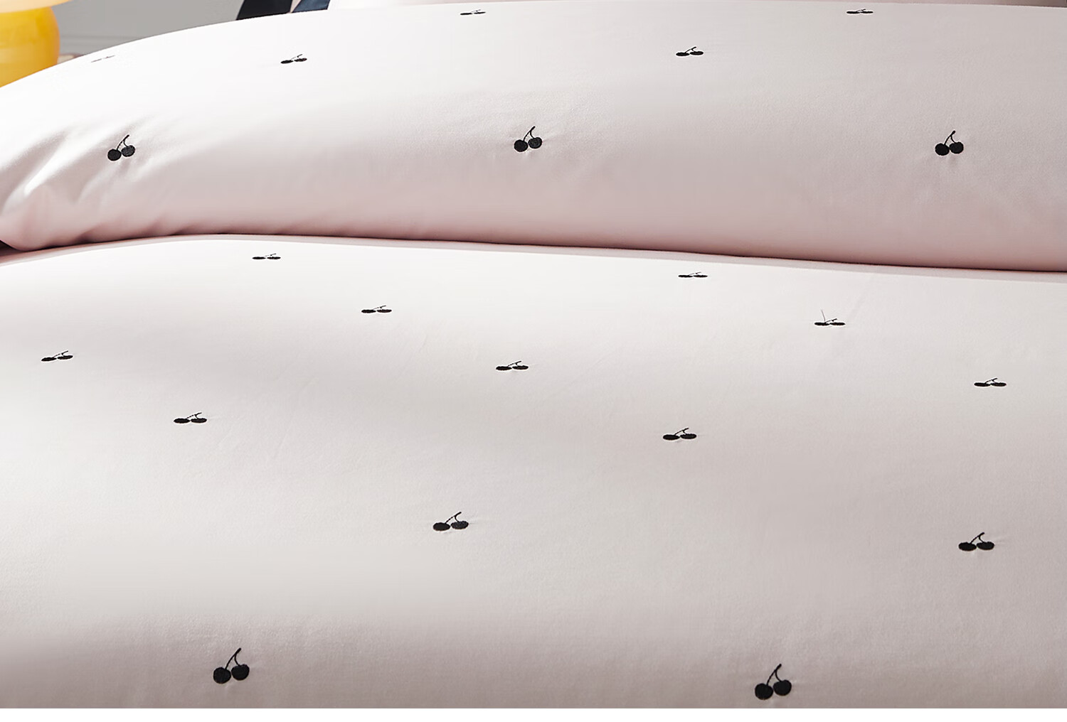MIDO HOUSE Mingdu 60s Pro Long-Staple Cotton 4-Piece Bedding Set Pure Cotton Duvet Cover Cherry 1.5m Bed Sheet Style 14