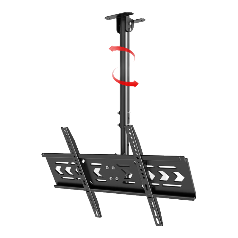 Beishi TV Mount Bracket, Universal for 32-75 Inch TVs, Wall-Mounted Rotating Bracket, 360-Degree Rotation, Ceiling Mount for TVs, 2 Meters