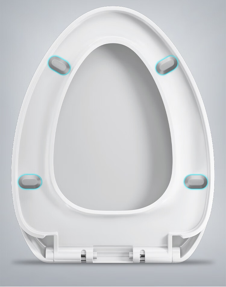Larsd Toilet Seat Cover, Universal High-Quality Toilet Seat Cover, Thickened V-Shaped Toilet Seat Cover with Slow-Close Mechanism V01 15