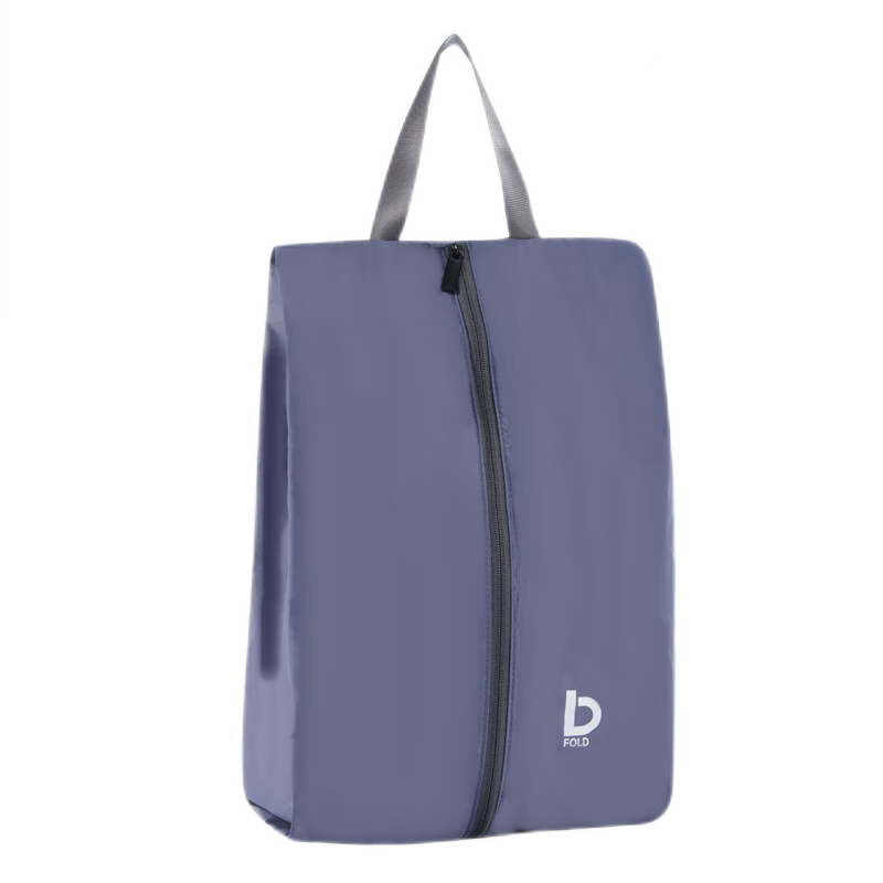 Etravel Shoe Storage Bag Travel Business Trip Zipper Clothes Socks Underwear Shoe Cover Dustproof Portable Purple