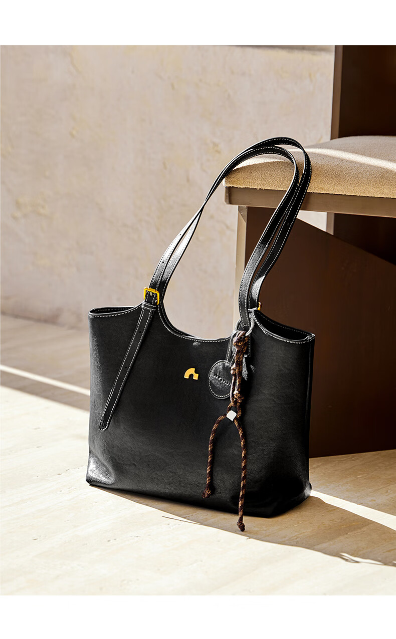 Nalandu [Sea and Land Same Style] 2026 New Dingdang Bag Cowhide Tote Shoulder Bag Birthday 38 Goddess Festival Gift 12