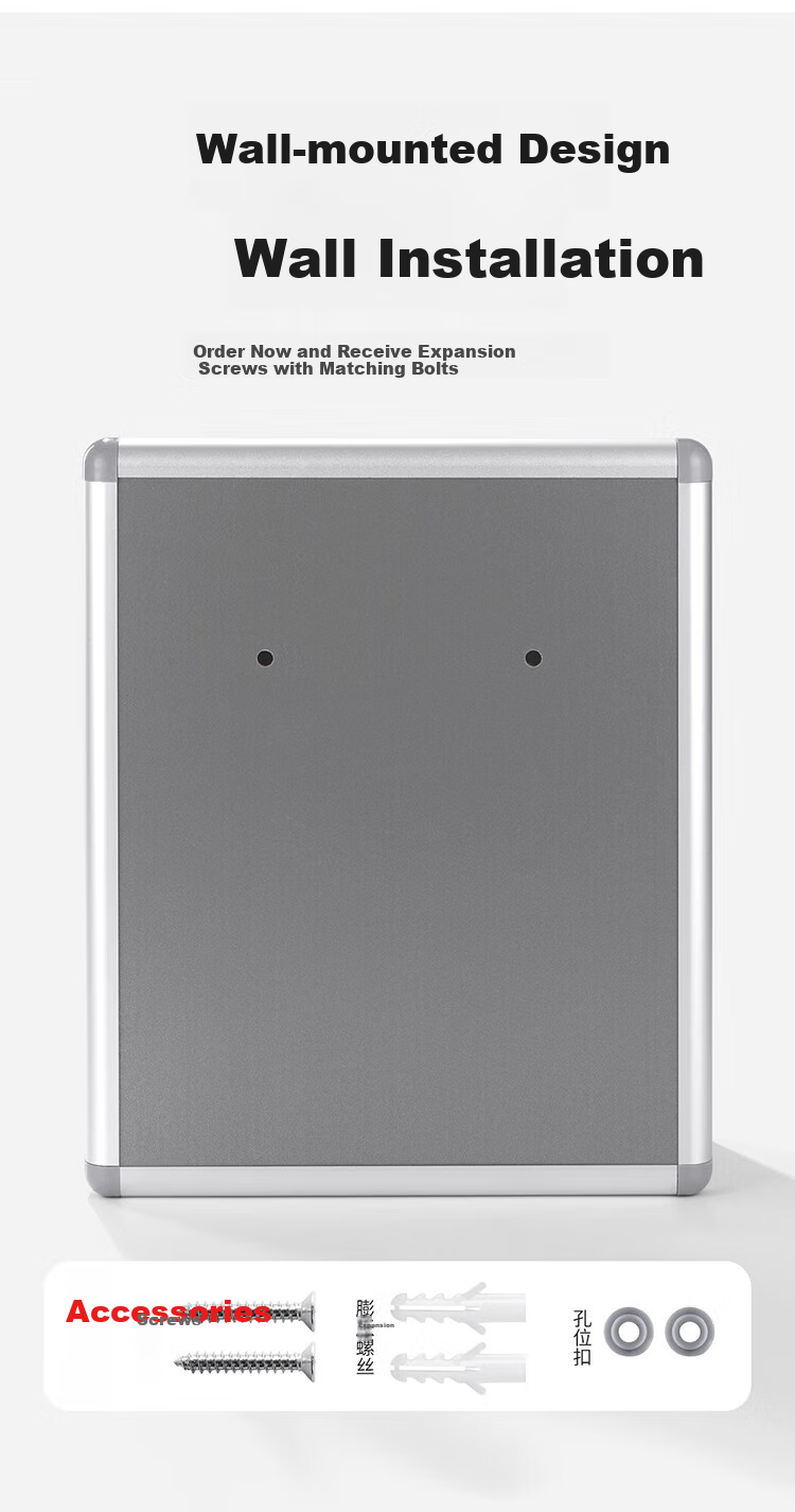 Jinlongxing Wall-Mounted Suggestion Box, No Drilling Required, Report Box, Surrender Box, Large Aluminum Alloy Employee Complaint And Feedback Box, Message Box, No Installation Required, Small Size 8