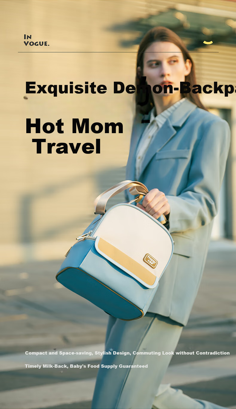 Xiaoyaxiang Breast Milk Storage Bag, Portable Insulated Cooler Bag for Working Mothers, Blue Ice Milk Preservation Bag, Mommy Bag (Yicai) 10