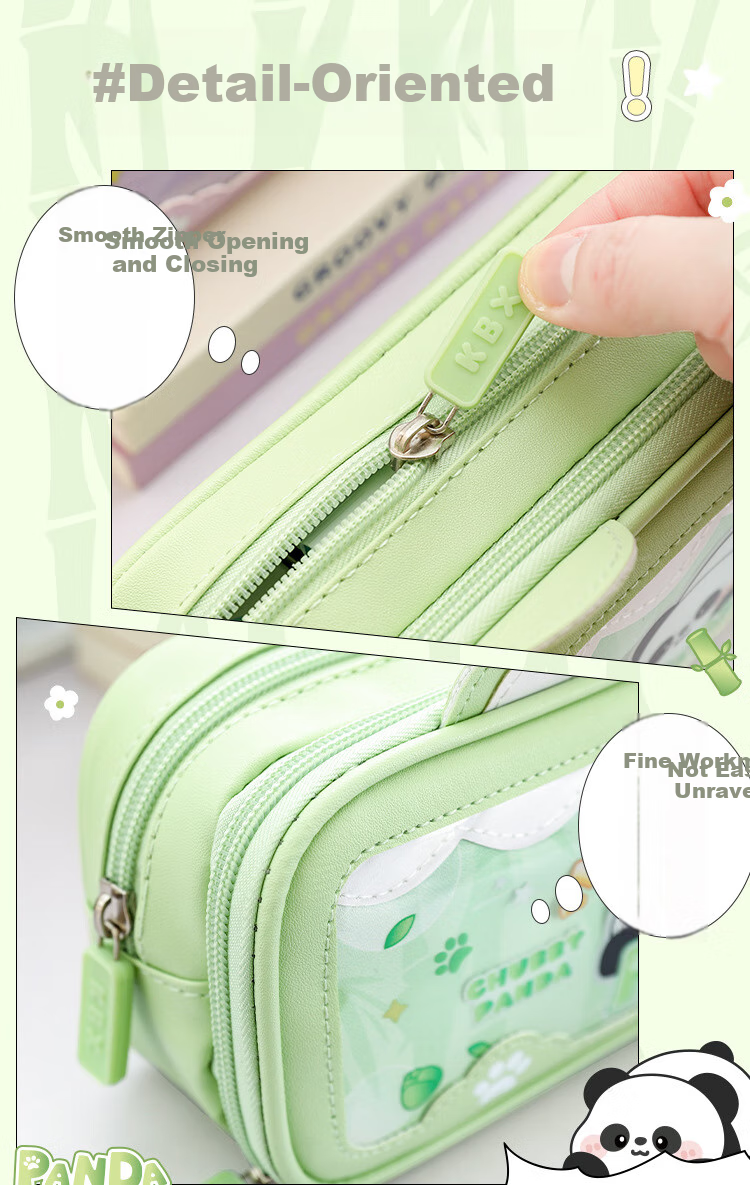 Kabaxiong Cute Bunny Ear Pencil Case with High Aesthetic Value, Large Capacity Stationery Pencil Box for Boys in Elementary, Middle School Students, Space Travel Theme 11