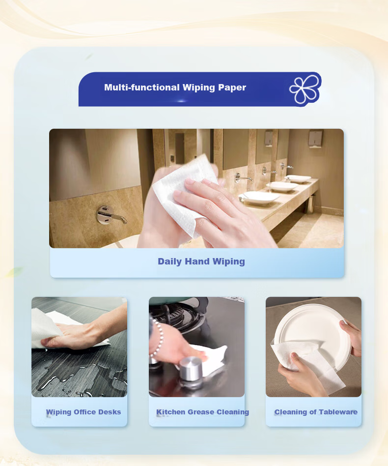 May Flower Hand Towel Paper, 2-Ply, 200 Sheets * 20 Packs, Commercial Use for Hotels, Bathrooms, Kitchens, Absorbent Hand Dryer Paper, Whole Box A181700 8