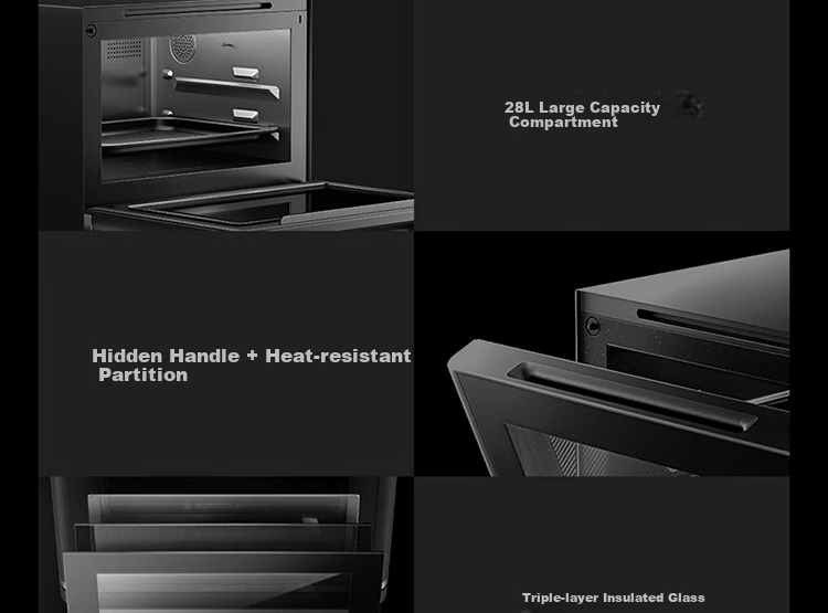 Mijia Xiaomi Smart Multi-Function Steaming, Baking, Frying And Stewing Machine 28L, Variable Frequency Microwave Oven Air Fryer Steamer Oven, Ceramic Inner Pot, Steam Exhaust Outside, First-Class Energy Efficiency P1 48