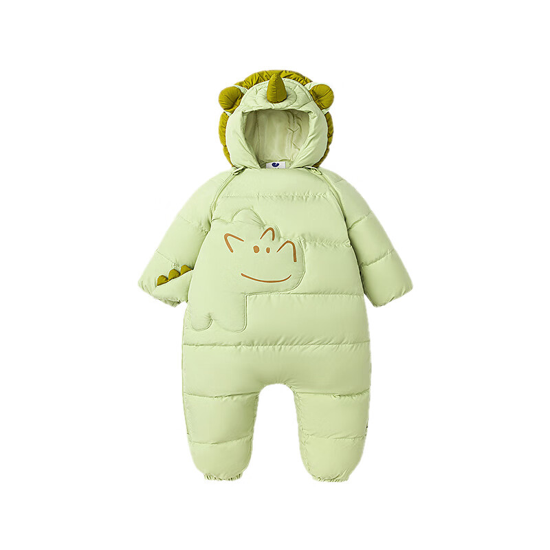 Minibala Bala Mini Egg Puff Unisex Baby Toddler Down Jumpsuit Warm Belly Protection Cute Winter Kidswear