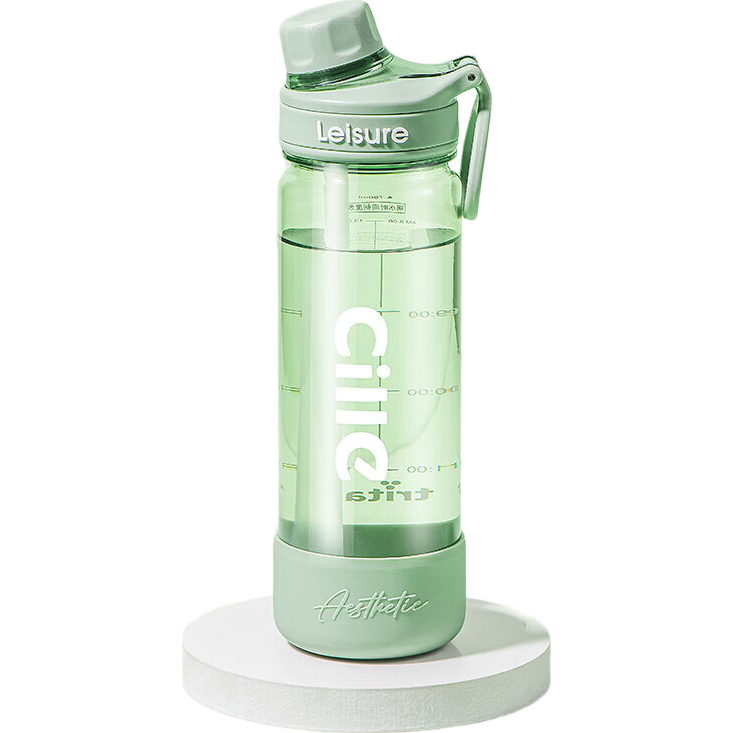 Cille Tritan Large Capacity Plastic Water Bottle for Men And Women, Fitness Straw Cup, Student Sports Water Bottle, Portable Handheld Cup