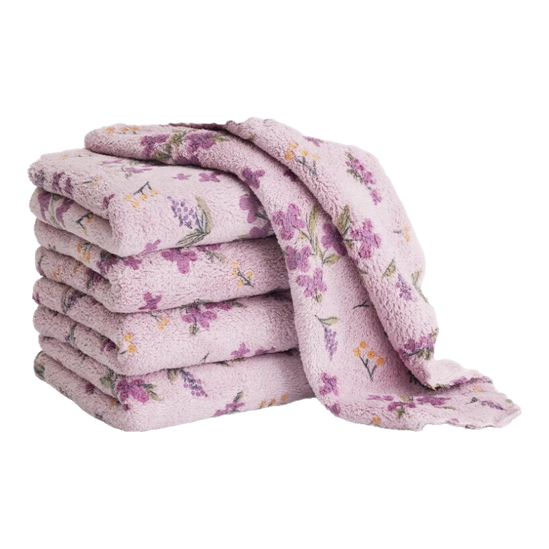Guangduola Coral Fleece Kitchen Dishcloth Absorbent Streak-Free Lint-Free Oil-Resistant Cleaning Towel Scrub Cloth