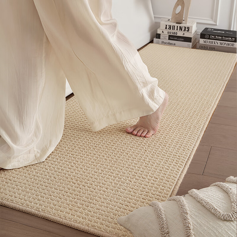 Dajiang Bedroom Bedside Rug, Wool Luxury High-End Feel, End-Of Carpet, Long Strip Front Carpet, 60x160cm