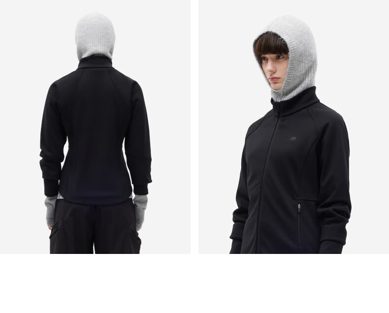 Bananain [Liu Haocun Same Style] Hot Skin 301+ Women's Stand Collar Slim Functional Outdoor Sports Jacket Autumn New 10