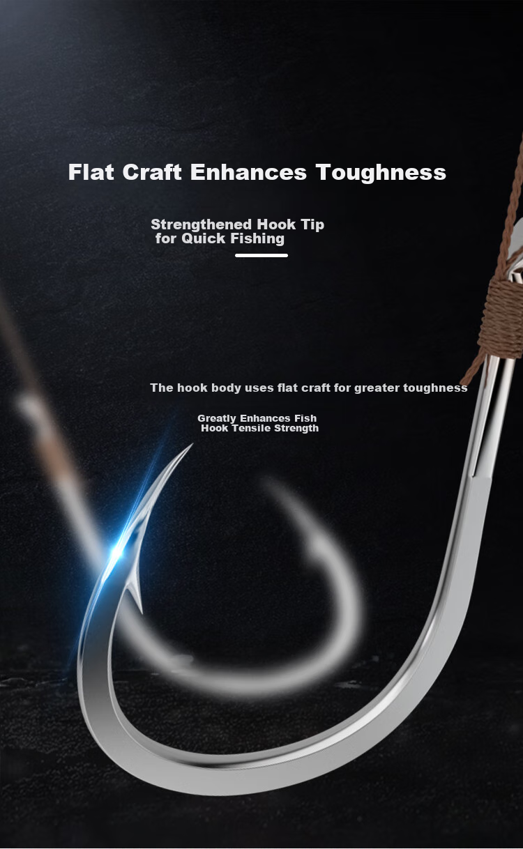 Xiaofengxian Double Hook Fishing Line for Strong Pulling Power And Wear Resistance, Iseni Fish Hook Line Set, 12 Packs 6
