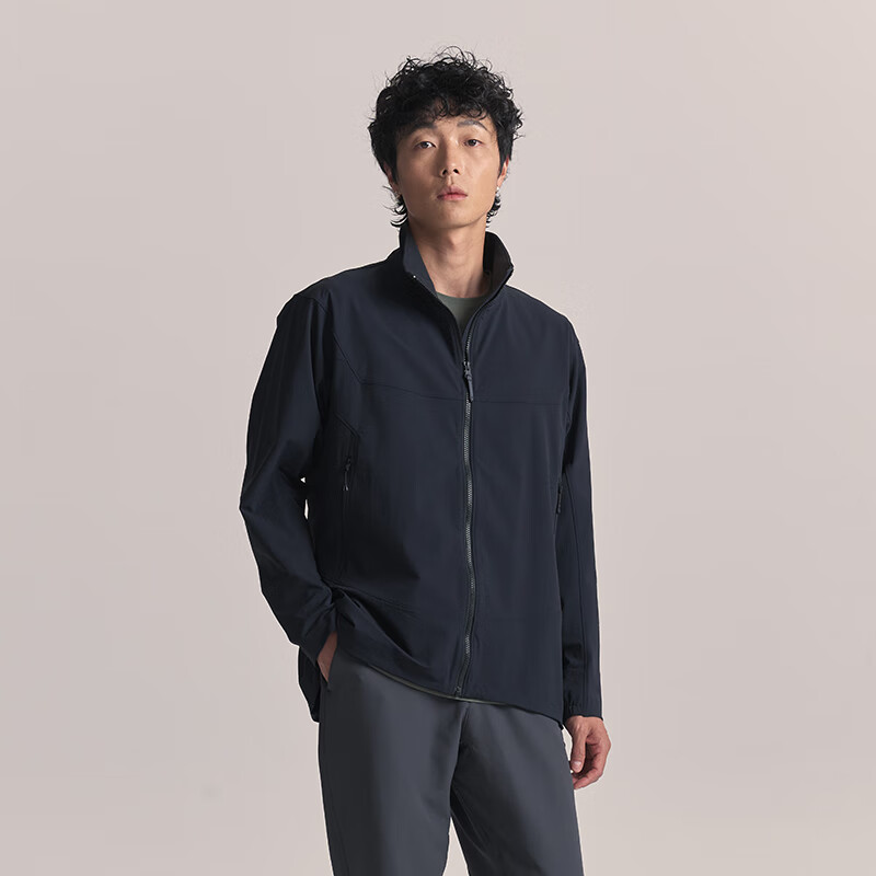 JD Jingzao Winter Windproof Beast 500 Cordura Softshell Durable Outdoor Three-Proof Men's Stand Collar Jacket Black S