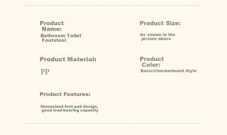 Fanyejia Household Toilet Stool, Squatting Toilet Seat, Squatting Aid, Bathroom Footrest Pad, Thickened Foot Stepping Stool, Children's Toilet Seat 9