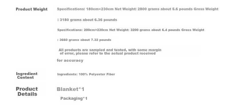 Shuixingjiafang Fleece Blanket, Winter Thickened And Plush, Double-Layer Bedspread, Machine Washable, Approximately 5.5 Jin (2.75 Kg), 180×230cm 20