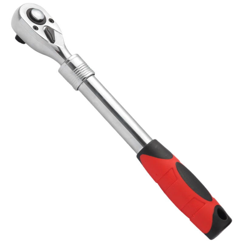 Kuanteng Telescopic 72-Tooth Quick Ratchet Wrench Set with Large, Medium, Small Double-Ended Claw, Short and Long Extendable Handle Socket Wrench