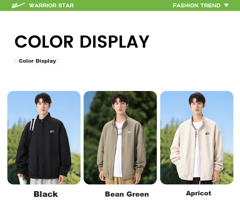 Huili Men's Jacket, Autumn Casual Simple Coat, Twill Stand Collar, Windproof Loose Versatile Outerwear for Men, Black, 3XL 13