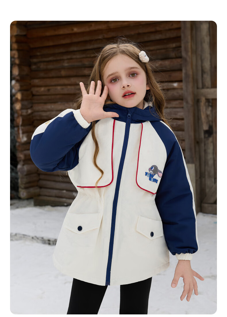 Disney Zootopia Kids Girls Spring 3-in-1 Fleece Jacket Set 2026 New Baby Clothing 12