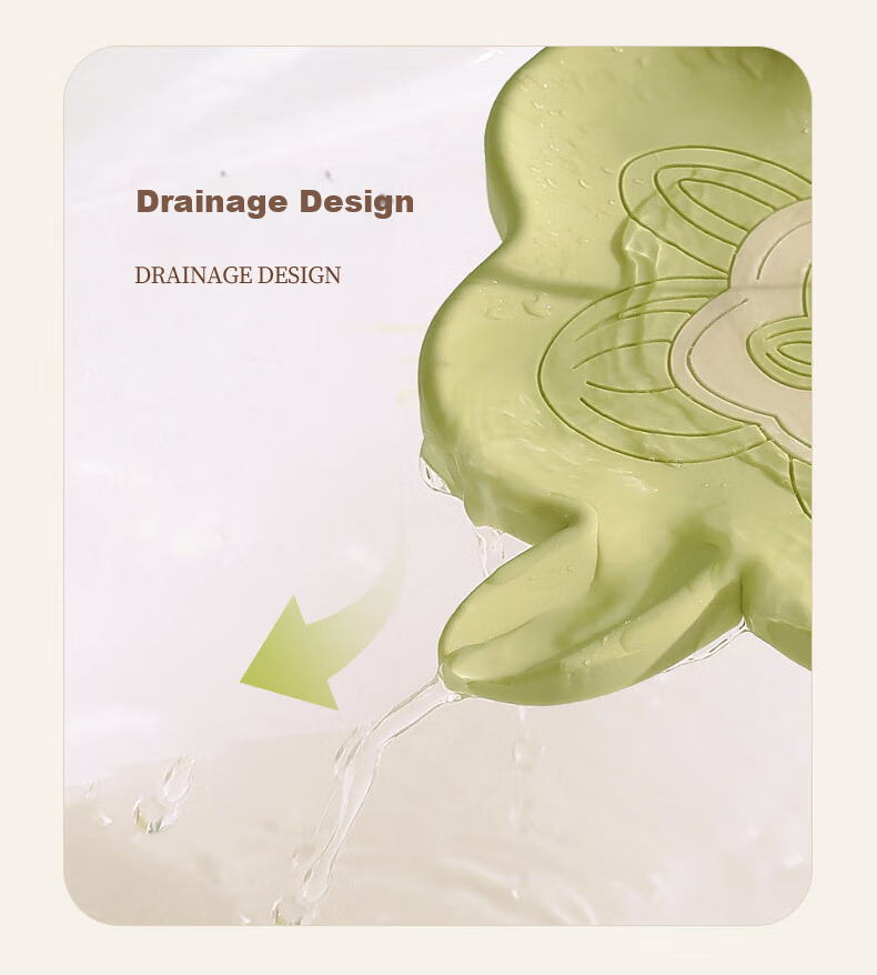 Fanyejia Soft Rubber Soap Dish Set of 2, Draining Bathroom Washbasin Soap Holder, Creative Drainage Soap Storage Rack for Dormitory 5
