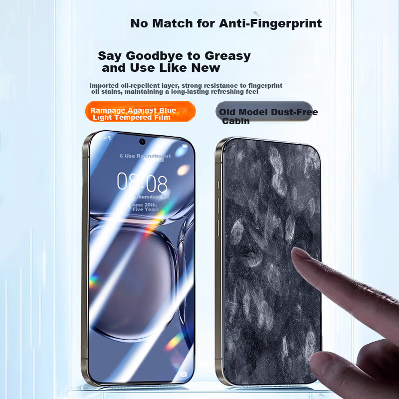 Защитное стекло Baozou для Huawei P50 / P50E, противоударное, антибликовое, с защитой от синего света, 3 шт.