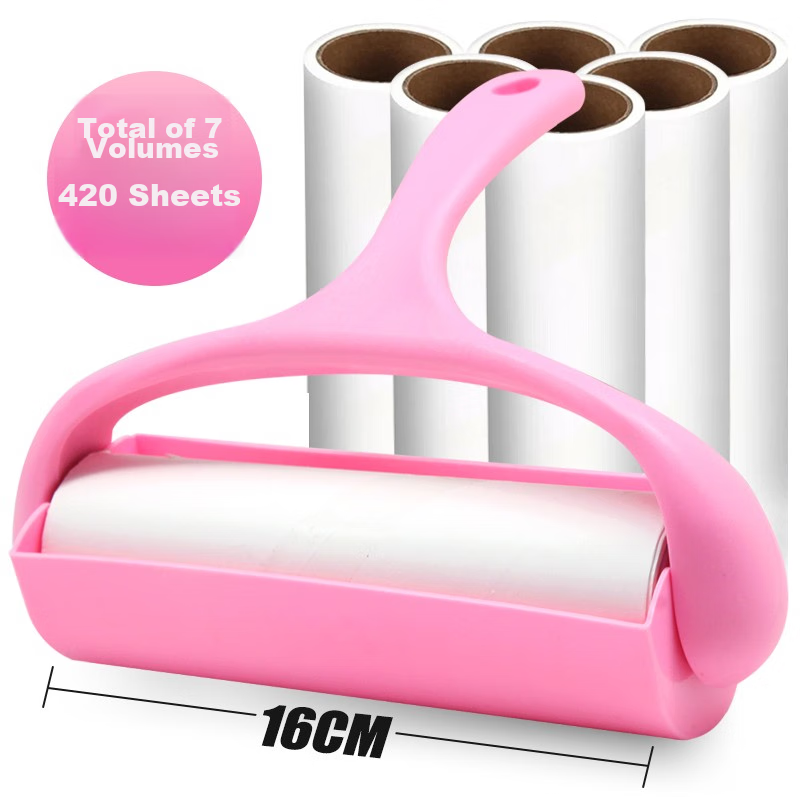 EAST Lint Roller, 16cm, 7 Rolls, 420 Sheets, Tear-Apart Lint Removal Roll Paper, Replaceable Paper for Clothes, Cat And Dog Hair Cleaning Tool