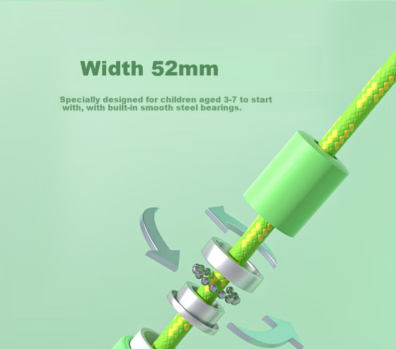 Oufanda Jump Rope for Children, Primary And Secondary School Students, Kindergarten Exam Speed Training Exercise, Sports Sand-Specific Non-Tangling Cotton Rope 6