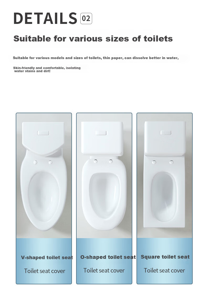 Xingfang Disposable Toilet Seat Covers, Soluble Water-Soluble Toilet Seat Pads for Postpartum Women, 250 Sheets 5
