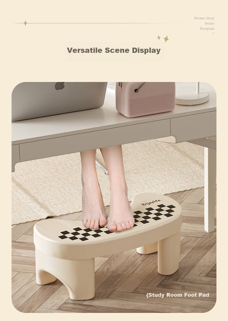Fanyejia Household Toilet Stool, Squatting Toilet Seat, Squatting Aid, Bathroom Footrest Pad, Thickened Foot Stepping Stool, Children's Toilet Seat 11