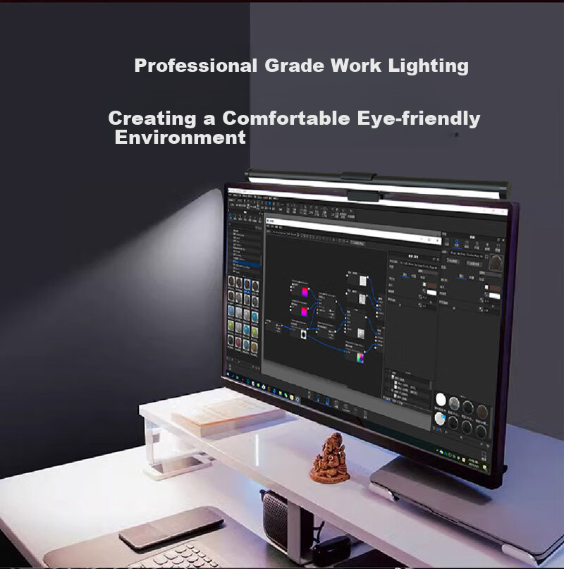 Youhuoda Monitor Screen Hanging Lamp, Laptop And Desktop Eye Protection Lamp, Smart Screen Light for Computer 4
