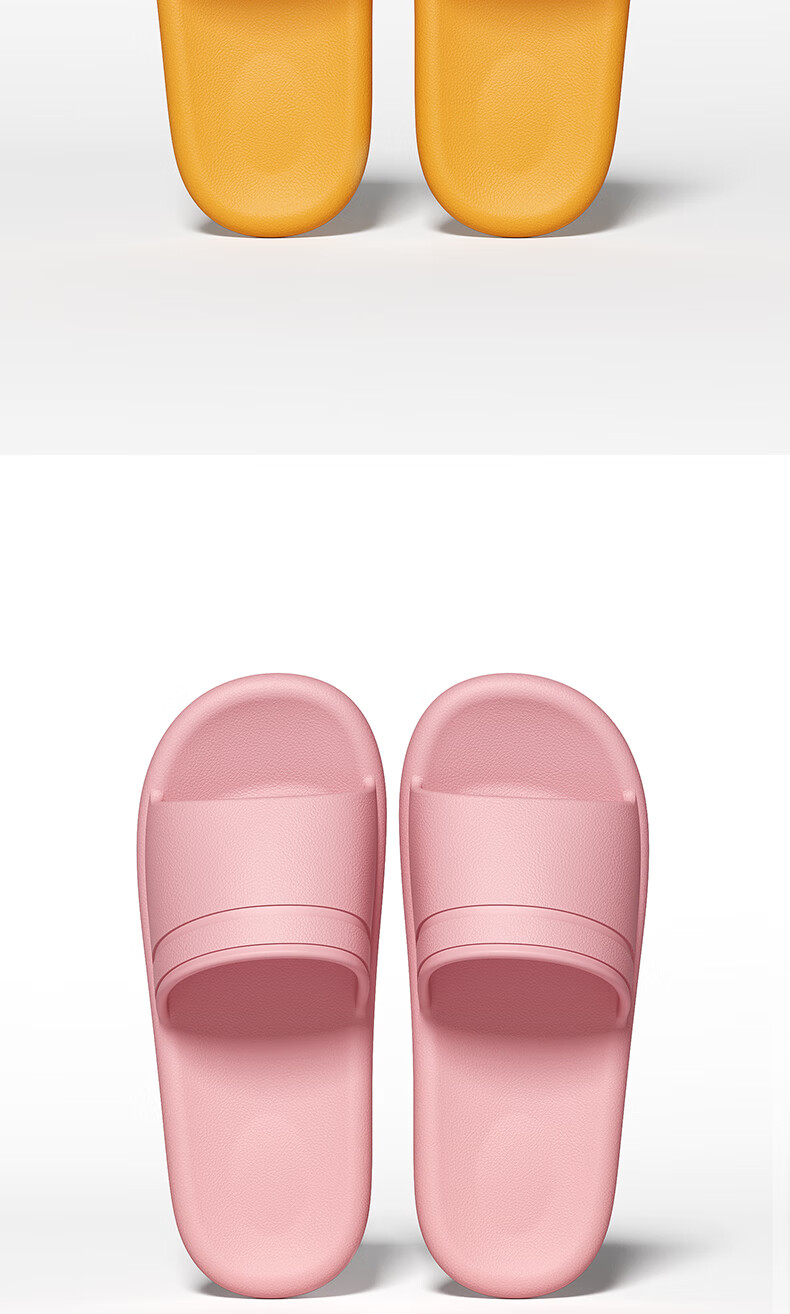 LURAD Soft Sole Slippers Men's Lightweight Home Bathroom Indoor Sandals Women's Brown Size 43-44 3