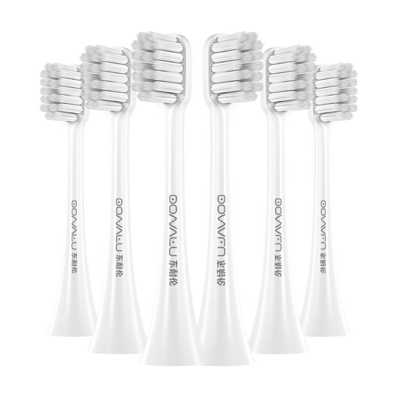 Dongnailun Compatible with Xiaomi Electric Toothbrush Heads T200/T200C Sonic Electric Toothbrush Heads, Pack of 6, Standard Cleaning Type