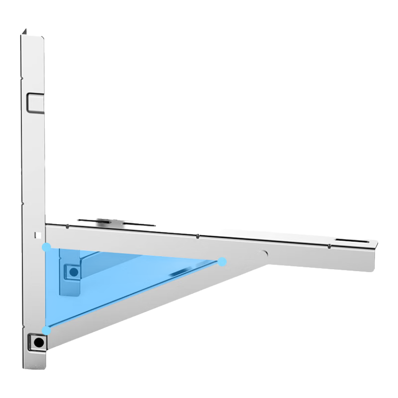 Beishi 304 Stainless Steel Air Conditioner Bracket, Side Hanging Bracket for Air Conditioner Outdoor Unit, Stainless Steel Horizontal Air Conditioner Outdoor Unit Support, 3P