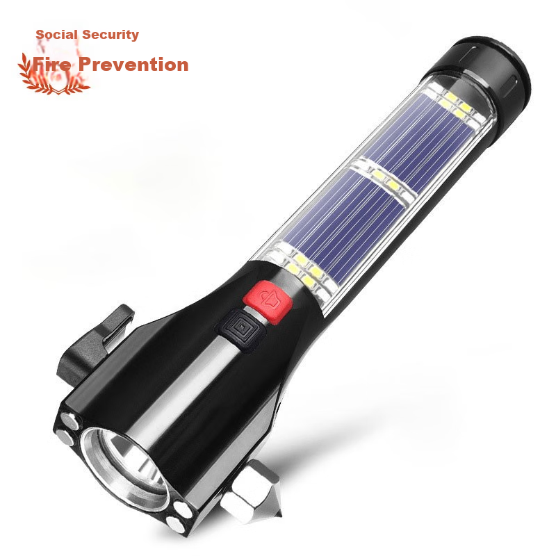 Shean Car Safety Hammer, Multi-Functional Flashlight, Window Breaker, Seat Belt Cutter, Rescue Tool for Vehicles, Escape Window Breaker