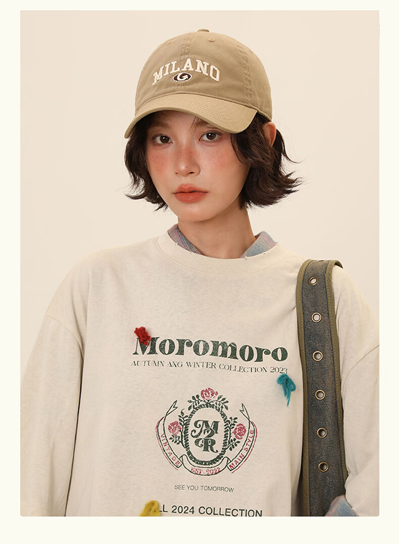 Jian Cai Original Design Soft Top Baseball Cap Unisex 2025 Spring Summer Fashion Trendy Large Head Circumference Slim Face Duckbill Hat 9