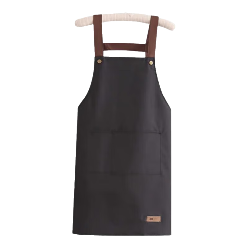 Miaomei Waterproof Oil-Resistant Kitchen Apron, Stylish Korean-Style Adult Cooking and Work Bib Apron, Durable and Stain-Resistant Waist Apron