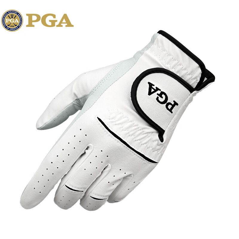 PGA Golf Glove Men's Genuine Imported Sheepskin + Microfiber Leather Breathable Comfortable Left Hand Reduced Swing Restriction