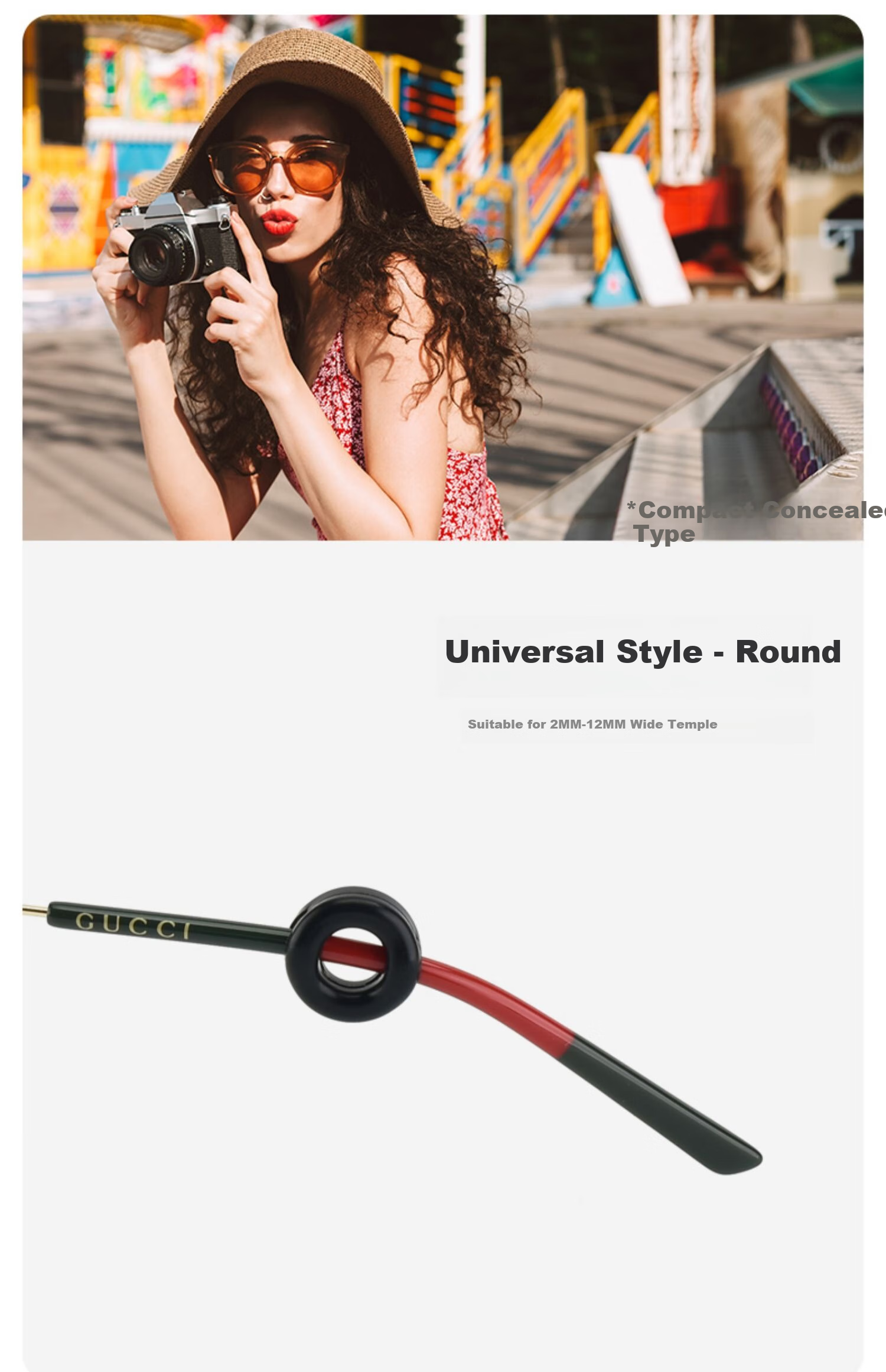 Ouna Glasses Anti-Slip Ear Hooks, Eyeglass Temple Fixers, Adjustable Retainer Straps for Sports, Preventing Glasses from Falling Off, Eyewear Accessories 10
